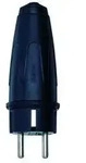 Merten - Schneider Electric 122051 Schutzkontaktstecker Vollgummi 250 V Schwarz Ip20