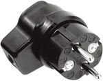 Bachmann - Kalthoff 919171 Schutzkontakt-winkelstecker Gummi 250 V Schwarz Ip44