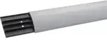 2x Hager Aufbodenkanal Sl, Pvc, Mit 4 Kammern, 17 X 75 X 2.000 Mm, Steingrau