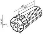 Rademacher Zubeh&ouml;r F&uuml;r Tor-/rolllade Walzenkapsel 4030