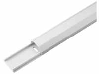 Goobay - cab 90727 - Aluminium-Kabelkanal 1,1m, 33 mm breit, weiß (90727)