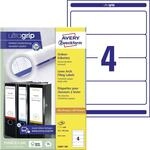 Avery Zweckform L6061-100 Ordner-etiketten, A4 Mit Ultragrip, 59 X 192 Mm, 100