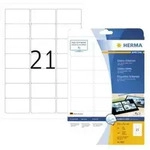 Herma Etiketten A4 Wei&szlig; 63,5x38,1 Mm Papier Gl&auml;nz. 525 St. (4904)