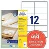 Avery - Universaletikett Recycling 105 X 48 Mm (b X H) Nicht Wieder Abl&ouml;sbar 100 %
