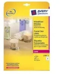 Avery L7783-25 Druckeretikett Transparent