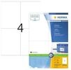 Herma Etiketten Premium A4 Wei&szlig; 105x144 Mm Papier 400 St. (4454)