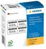 Herma Anlagennr. Selbstkl. 2-fach 15x22 Mm Aufdruck Schwarz (4837)