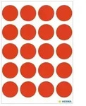 Herma Markierungspunkt Herma Vario 19mm Papier Leuchtrot 100 Etik./pack.