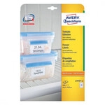 Avery L7970-25 Selbstklebende Etiketten Wei&szlig; 63,5x33,9 Mm