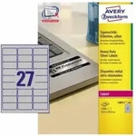 Avery Zweckform - Typenschildetikett 63,5 X 29,6 Mm (b X H) Silber 2.700 Etik./pack.