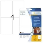 Herma Folien-etiketten A4 105x148mm Wei&szlig; Abl&ouml;sbar 80st. (4576)