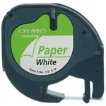 Dymo Schriftbandkassette Dymo&reg; Lt 12 Mm X 4 M (b X L) Wei&szlig; Schwarz