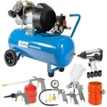 G&uuml;de - Kompressor Kolbenkompressor 50l 10 Bar Druckluftkompressor Set 400/10/50 Dg