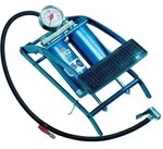 Fu&szlig;luftpumpe 5 Bar Doppelzylinder Mit Manometer