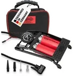 Heyner&reg; 22500n Fu&szlig;luftpumpe Doppelzylinder 2 Zylinder Mit Manometer Bis 10 Bar +