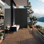 Home Deluxe - Wpc Holzfliesen Bavaro Farbe: Teak, Menge: 1 M&sup2; Terrassenfliesen