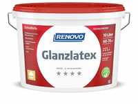 Renovo - Wand- und Deckenfarbe Glanzlatex weiss 10,0 Ltr.