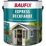 Baufix Express Deckfarbe Nussbraun Matt, 2.5 Liter, Wetterschutzfarbe