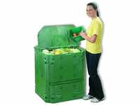 Kompostbehälter Komposter mit Deckel bio 400, 74x74x84 cm, f. Bio-Abfälle -...