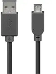 Usb 2.0 Hi-speed-kabel, Schwarz, Usb-2.0-stecker (typ A) Usb 2.0-micro-stecker (typ