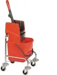 Reinigungswagen Eimer 1 X 17 L Und Presse - 348 - Vermop