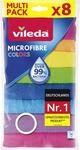 Colors Microfasertuch, 8 St&uuml;ck Vileda 77608