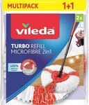 Vileda Turbo 2in1 Nachf&uuml;llung Wischmopp Rot Und Wei&szlig;