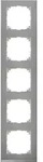 M-pure, Decor Rahmen, 5-fach, Edelstahl