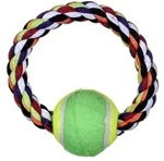 Tennisball-seilring F&uuml;r Hunde - Trixie