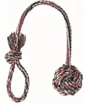 Trixie Baumwollgemisch Spielball Am Seil &Oslash; 7 Cm / 50 Cm