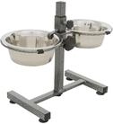 2x0.75l/diametro 15cm: Hundebar Mit H-f&ouml;rmigem Sockel