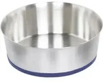 Nobby Hundenapf Edelstahl Heavy Rutschfest &Oslash; 24 Cm - 2,8 L Silber Hunden&auml;pfe