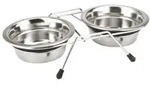 Nobby - Doppelnapf Edelstahl Silent Diner 400 Ml Futter- & Trinkn&auml;pfe