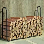 Shelterlogic - Metall Kaminholzregal Schwarz 244 X 25 X 99 Cm (l X B X H)