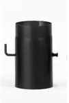 Firefix Ofenrohr &Oslash; 120 Mm 25 Cm Drosselklappe Schwarz Rohr Ofen Kamin Kaminrohr