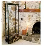 Dandibo - Kaminholzregal Xxl Kaminholzst&auml;nder 150 Cm Holzkorb Kaminholzhalter