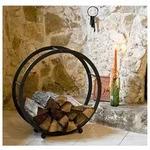 Dandibo - Kaminholzregal Kaminholzst&auml;nder Rund D-70 Cm Holzkorb Kaminholzhalter