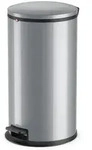 Hailo Treteimer Pure L, Abfalleimer, M&uuml;lleimer, Stahlblech, Silber, 25 L,...