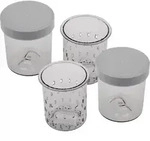 Cuisinart - Glazen Potjes Yoghurtbereider - Set 2st - 250ml - Ym402e - 3030050060379