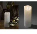 Konstsmide - Led Echtwachskerze Mit Flamme & Timer, &Oslash; 7,5cm, H&ouml;he 20,5cm,