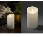 Konstsmide - Led Echtwachskerze Mit 3d Flamme & Timer, &Oslash; 10cm, H&ouml;he 18cm,