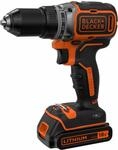 18v Akku-bohrschrauber -black+decker - Mit 1 18v 1,5 Ah Akku - Ladeger&auml;t - Box -