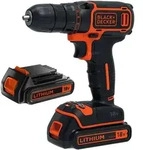 Black&decker - Black+decker Werkzeug - 18v Akku-bohrschrauber, 2x 1,5 Ah Li-ion Akku,