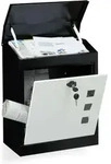 Relaxdays - Briefkasten Gro&szlig;, Stahl, Sicherheits-klappe, Schloss, Hxbxt: 53 X 43,5 X