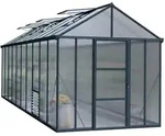 Palram - Canopia Aluminium Gew&auml;chshaus Glory 410 Anthrazit 603x244x268 Cm