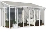Palram - Canopia Aluminium Kaltwintergarten Sanremo Wei&szlig; 295x435x310 Cm