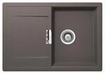 Schock Einbausp&uuml;le Cristadur Mono D-100 S A Silverstone Sil Exzenterbedienung