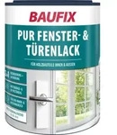 Baufix Pur Fenster- & T&uuml;renlack Weiss Seidengl&auml;nzend, 1 Liter, Wei&szlig;lack