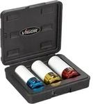 Kraft-steckschl&uuml;sseleinsatz-set 1/2' (12.5 Mm) 3teilig V2522 - Vigor