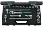 Steckschl.-grt. 1/2' 22tlg. 52/16/6qr Kn - Stahlwille